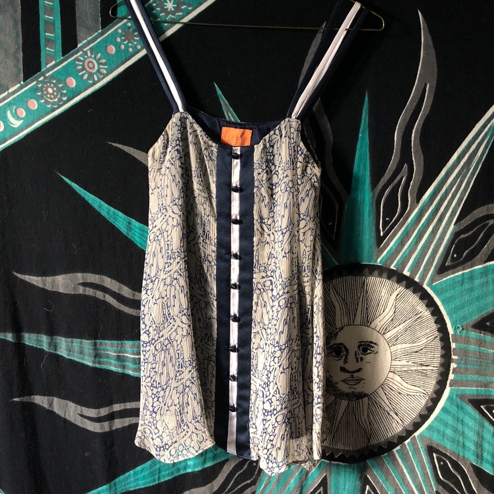 Silk and chiffon camisole blouse